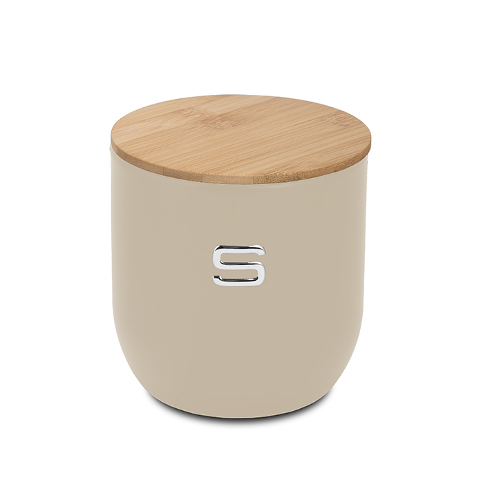 stroggylo-metalliko-doxeio-apothhkeyshs-zaxarhs-me-kapaki-apo-bamboo-warm-gray-12cm